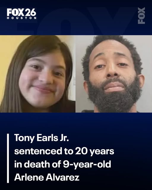 Tony Earls Jr. Sentenced to 20 Years for Manslaughter in the 2022 Death of 9-Year-Old Arlene Alvarez