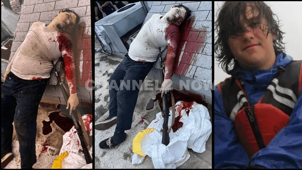 Graphic Image of Dallas ICE facility shooting suspect Joshua Jahn after taking his own life